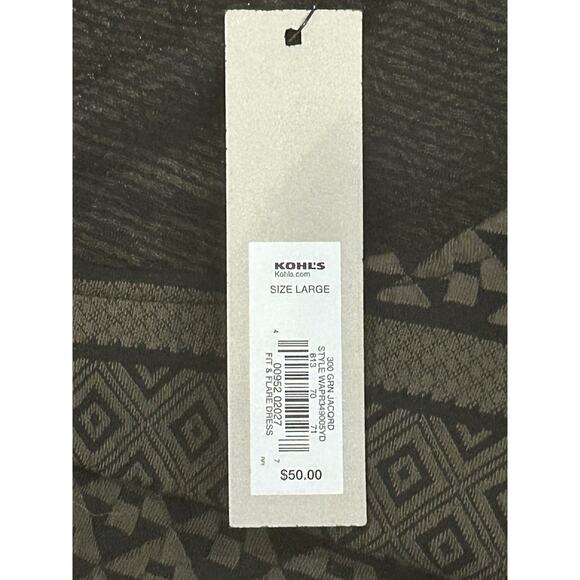 NWT Apt. 9 Green Jacquard Dress Women's size L - Picture 5 of 5